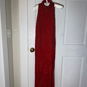 Beaded Festive Adrianna Papell Evening Gown